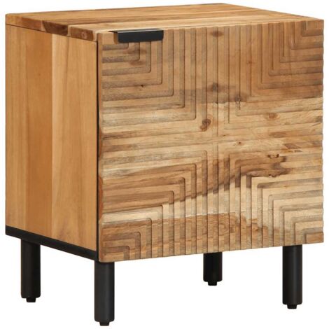 Bedside Cabinet 40x33x46 cm Solid Wood Acacia vidaXL
