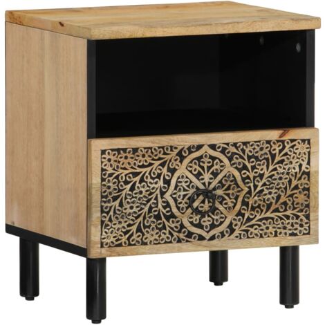 Bedside Cabinet 40x33x46 cm Solid Wood Mango vidaXL
