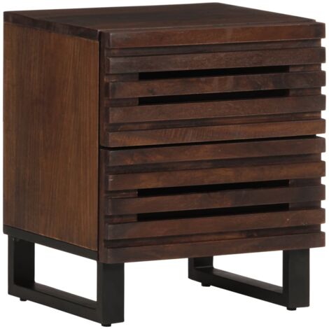 Bedside Cabinet 40x33x46 cm Solid Wood Mango vidaXL