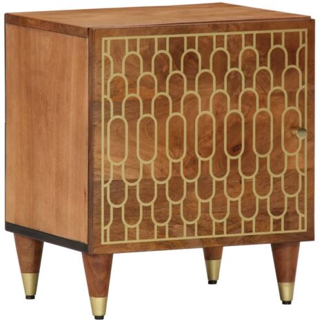 Bedside Cabinet 40x33x46 cm Solid Wood Mango vidaXL