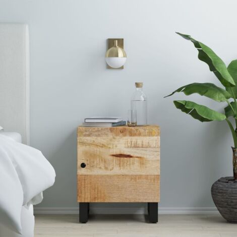 Bedside Cabinet 40x33x46 cm Solid Wood Mango vidaXL