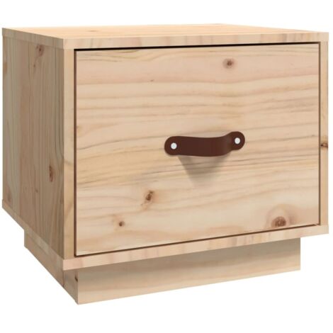 Bedside Cabinet 40x34x35 cm Solid Wood Pine vidaXL