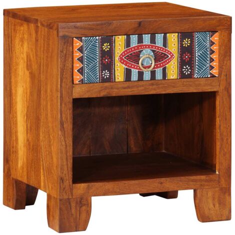 Bedside Cabinet 40x35x45 cm Solid Wood Acacia vidaXL