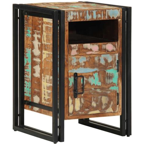 Bedside Cabinet 40x40x59 cm Solid Wood Reclaimed vidaXL