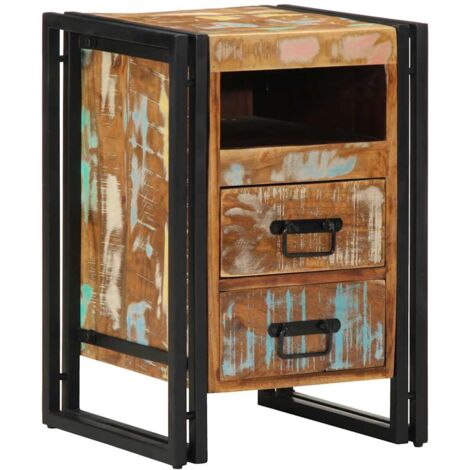 Bedside Cabinet 40x40x59 cm Solid Wood Reclaimed vidaXL
