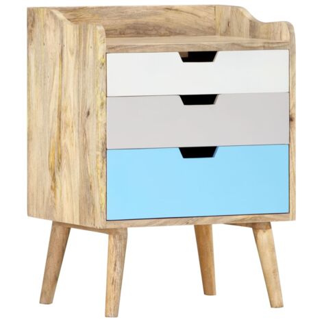 Bedside Cabinet 47x35x63 cm Solid Mango Wood vidaXL