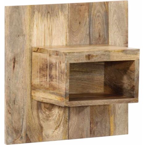 Bedside Cabinet 50x27x50 cm Solid Rough Wood Mango vidaXL