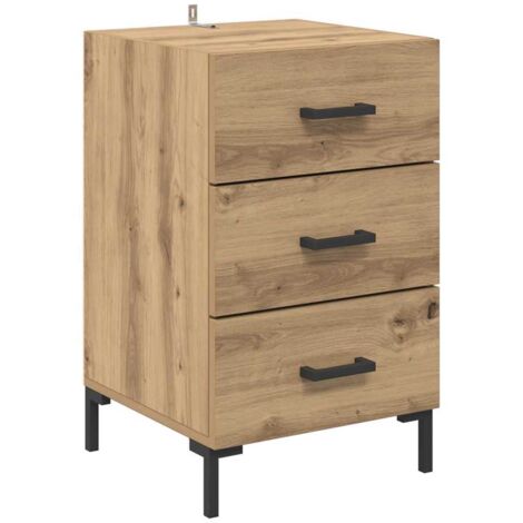 Bedside Cabinet Artisan Oak 40 x 40 x 66 cm Engineered Wood vidaXL