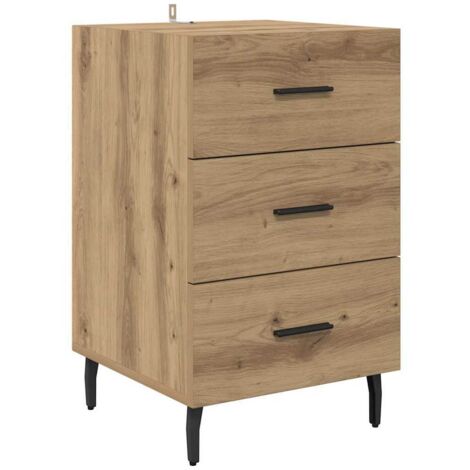 Bedside Cabinet Artisan Oak 40 x 40 x 66 cm Engineered Wood vidaXL