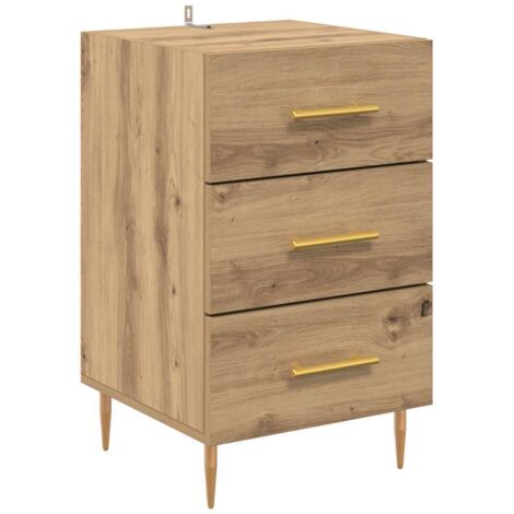 Bedside Cabinet Artisan Oak 40 x 40 x 66 cm Engineered Wood vidaXL