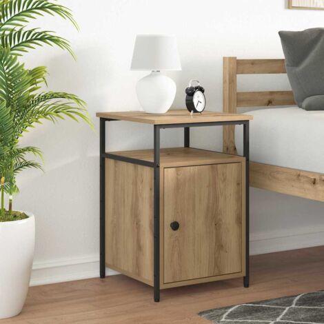 Bedside Cabinet Artisan oak Engineered Wood vidaXL