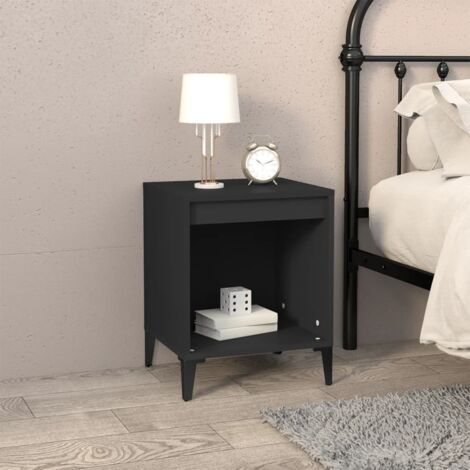 Bedside Cabinet Black 40x35x50 cm vidaXL