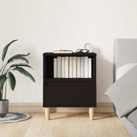 Bedside Cabinet Black 40x35x50 cm vidaXL