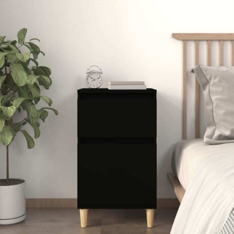 Bedside Cabinet Black 40x35x70 cm vidaXL