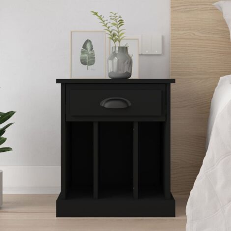 Bedside Cabinet Black 43x36x50 cm vidaXL