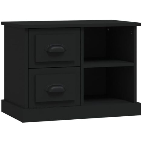 Bedside Cabinet Black 60x35.5x45 cm vidaXL