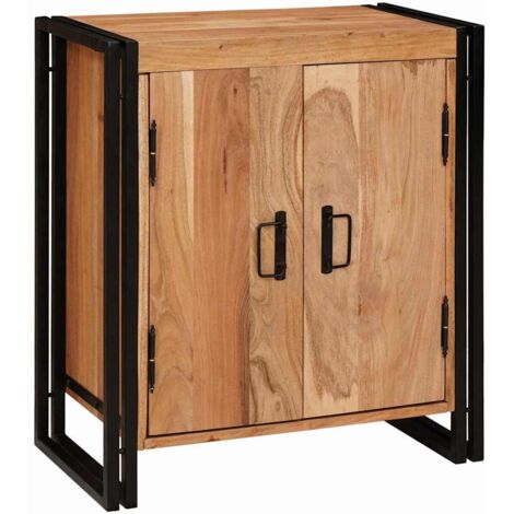 Bedside Cabinet Brown 38 x 33 x 58 cm Solid acacia wood vidaXL