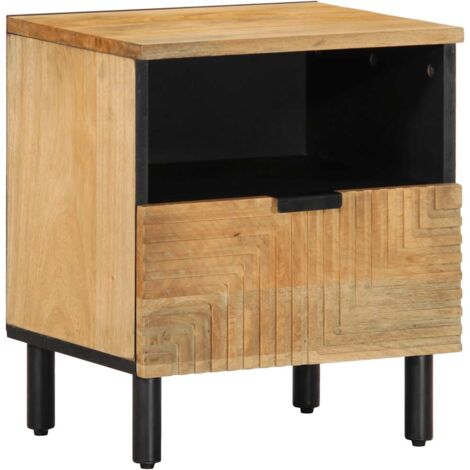 Bedside Cabinet Brown 40x33x46 cm Solid Wood Mango vidaXL
