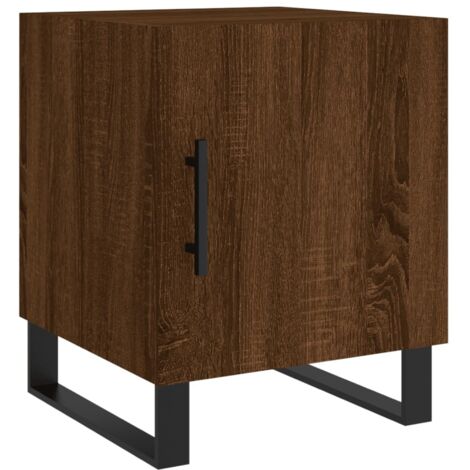 Bedside Cabinet Brown Oak 40x40x50 cm Engineered Wood vidaXL