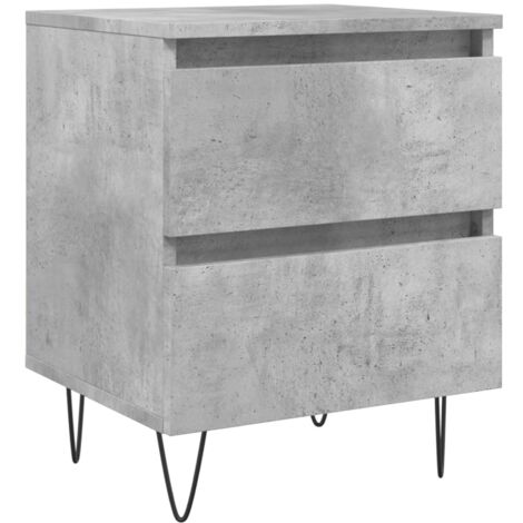 Bedside Cabinet Concrete Grey 40x35x50 cm Engineered Wood vidaXL