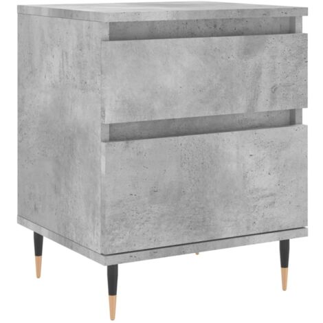 Bedside Cabinet Concrete Grey 40x35x50 cm Engineered Wood vidaXL