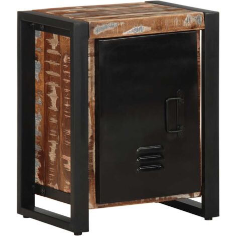 Bedside Cabinet Multicolour 40x30x51 cm Solid Wood Reclaimed vidaXL