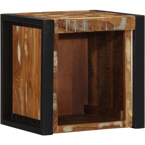 Bedside Cabinet Multicolour 40x35x40 cm Solid Wood Reclaimed vidaXL