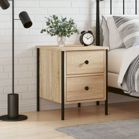 Bedside Cabinet Sonoma Oak 40x42x50 cm Engineered Wood vidaXL