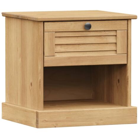 Bedside Cabinet VIGO 42x35x42 cm Solid Wood Pine vidaXL