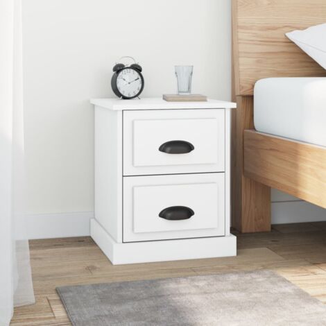 Bedside Cabinet White 39x39x47.5 cm Engineered Wood vidaXL