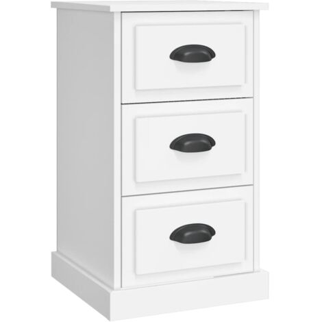Bedside Cabinet White 39x39x67 cm Engineered Wood vidaXL