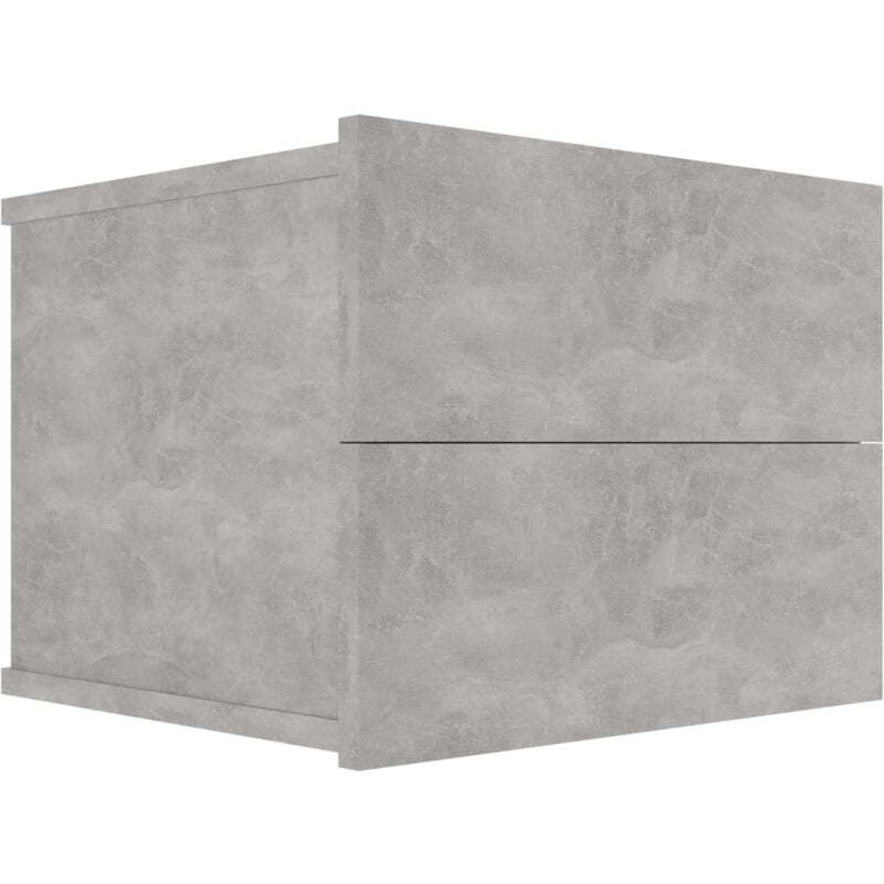 Vidaxl - Bedside Cabinet Concrete Grey 40x30x30 cm Engineered Wood