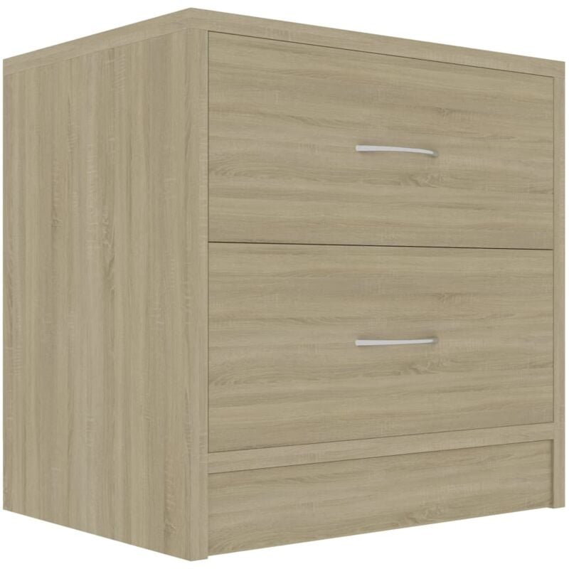 Bedside Cabinet Sonoma Oak 40x30x40 cm Engineered Wood Vidaxl