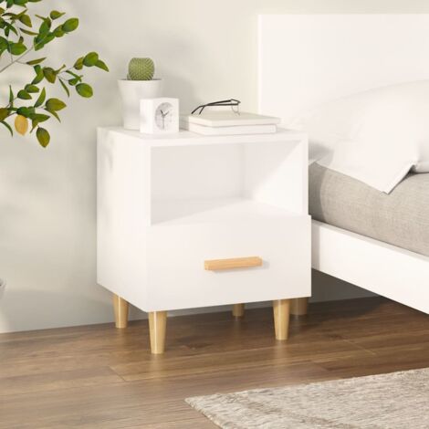 Bedside Cabinet White 40x35x47 cm vidaXL
