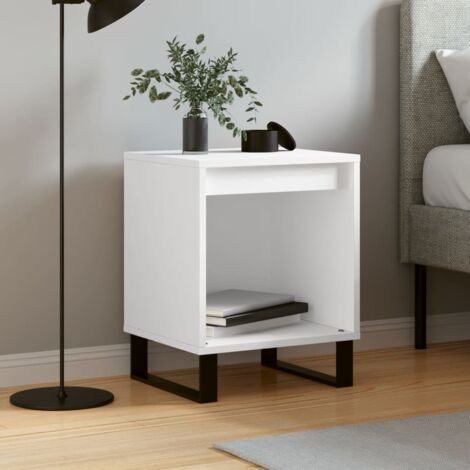 Bedside Cabinet White 40x35x50 cm Engineered Wood vidaXL