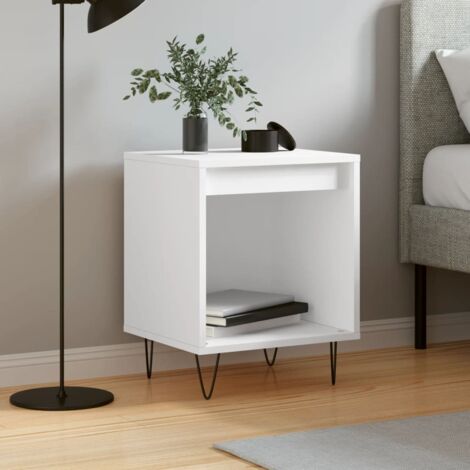Bedside Cabinet White 40x35x50 cm Engineered Wood vidaXL