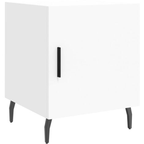 Bedside Cabinet White 40x40x50 cm Engineered Wood vidaXL
