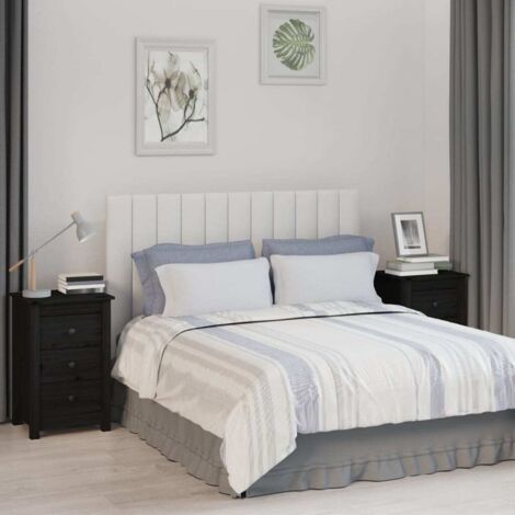 Bedside Cabinets 2 pcs Black 40x35x61.5 cm Solid Wood Pine vidaXL