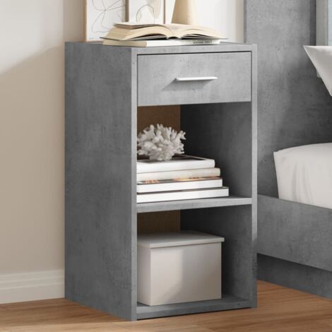 Bedside Cabinets 2 pcs Concrete Grey 35x34x65 cm Engineered Wood vidaXL