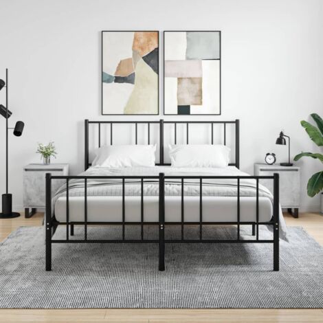 Bedside Cabinets 2 pcs Concrete Grey 40x30x50 cm Engineered Wood vidaXL