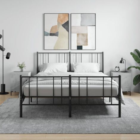Bedside Cabinets 2 pcs Concrete Grey 40x40x50 cm Engineered Wood vidaXL