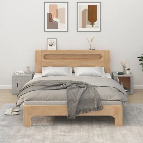 Bedside Cabinets 2 pcs Concrete Grey 50x39x47 cm vidaXL