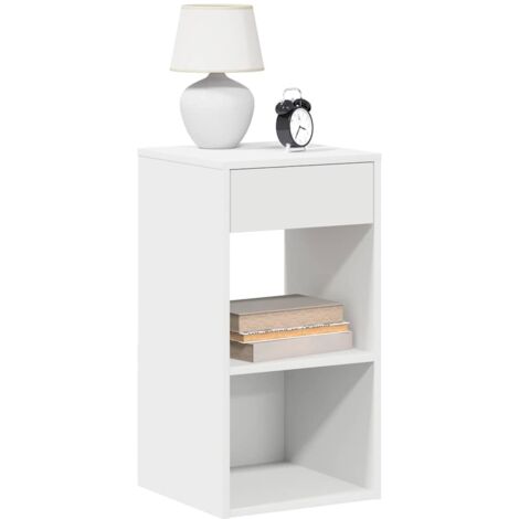 Bedside Cabinets with Drawer 2 pcs White 35x34x66.5 cm vidaXL