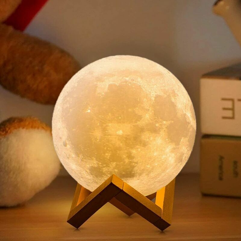 Image of Bedside Lamp Large 3D Moon Lamp&hellip;