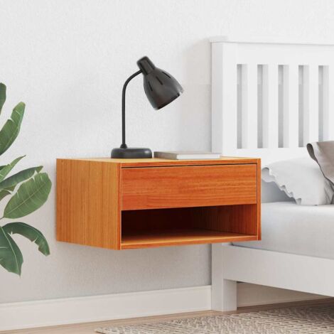 Bedside Table 2 pcs Wax brown 50 x 32.5 x 24 cm Solid pine wood vidaXL