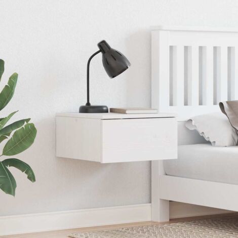 Bedside Table 2 pcs White 37 x 35 x 18.5 cm Solid pine wood vidaXL