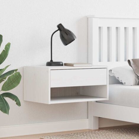 Bedside Table 2 pcs White 50 x 32.5 x 24 cm Solid pine wood vidaXL