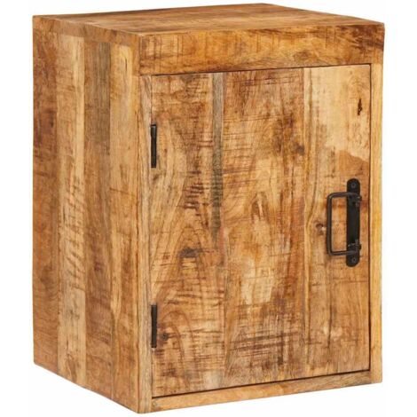 Bedside Table Brown 35 x 33 x 48 cm Solid Mango Wood vidaXL