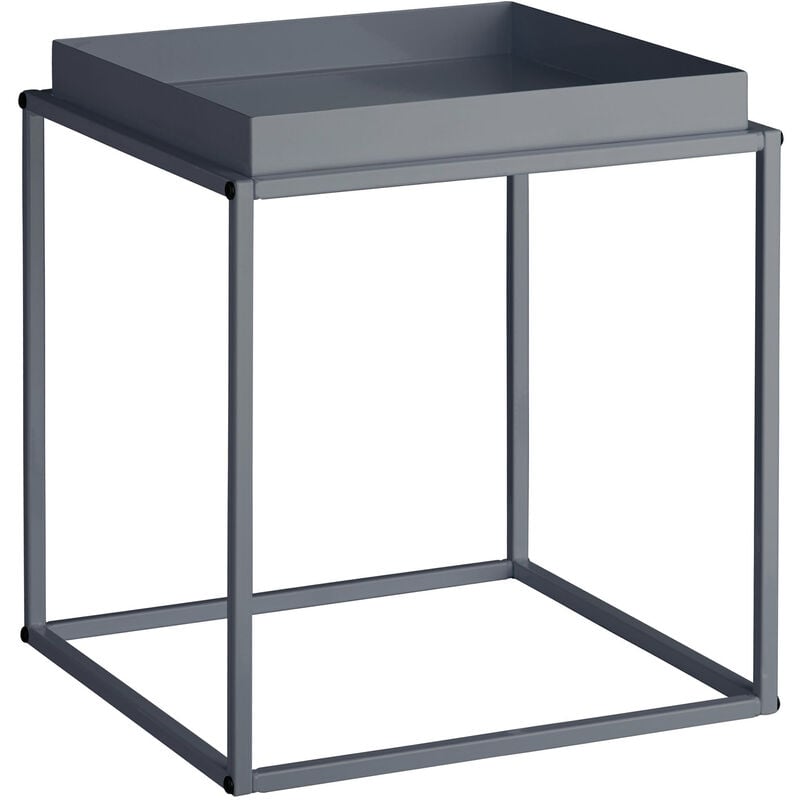 Bedside table Cambridge - lamp table, side table, small side table - dark grey