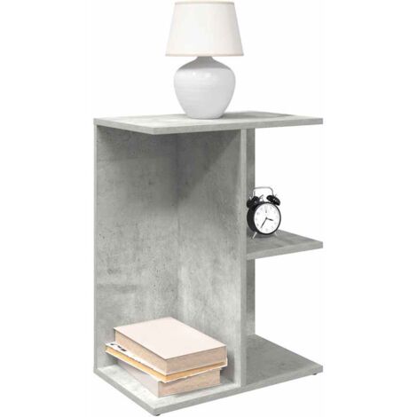 Bedside Table Concrete Grey 46.5x29x61 cm Engineered Wood vidaXL